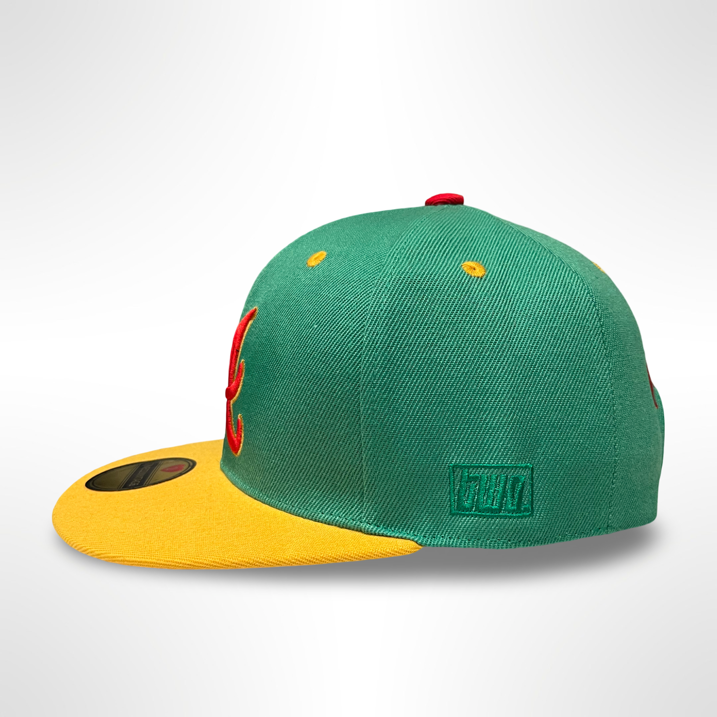 What The Concrete ATL - Green/Yellow Snap Back