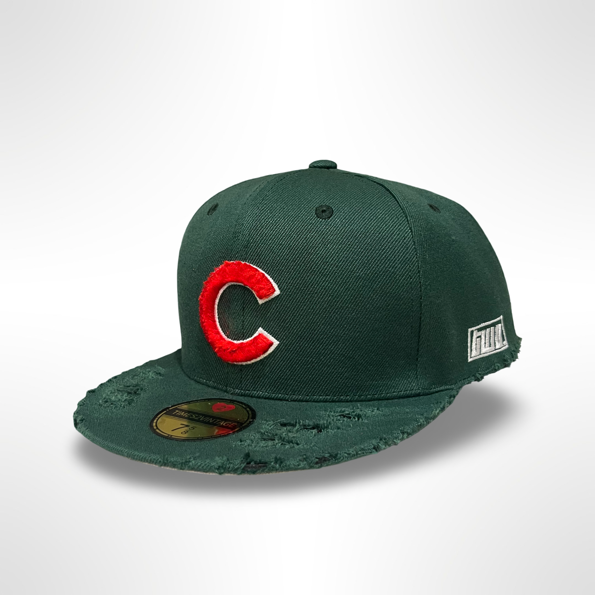 Distressed Be Alert Cubs - Green Fitted