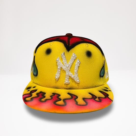 Afrobaby Dirty Pearls NY - Yellow Fitted