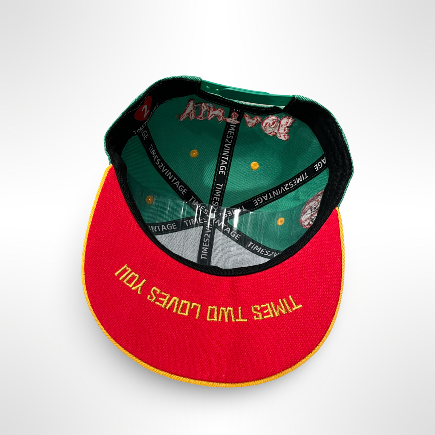 What The Concrete ATL - Green/Yellow Snap Back
