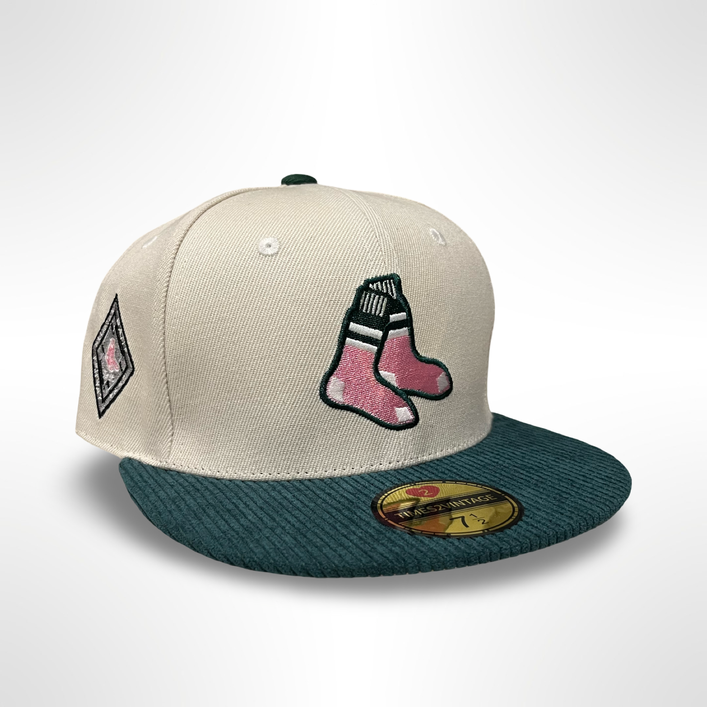 Cozy Boston RedSox - Creme/Green Fitted