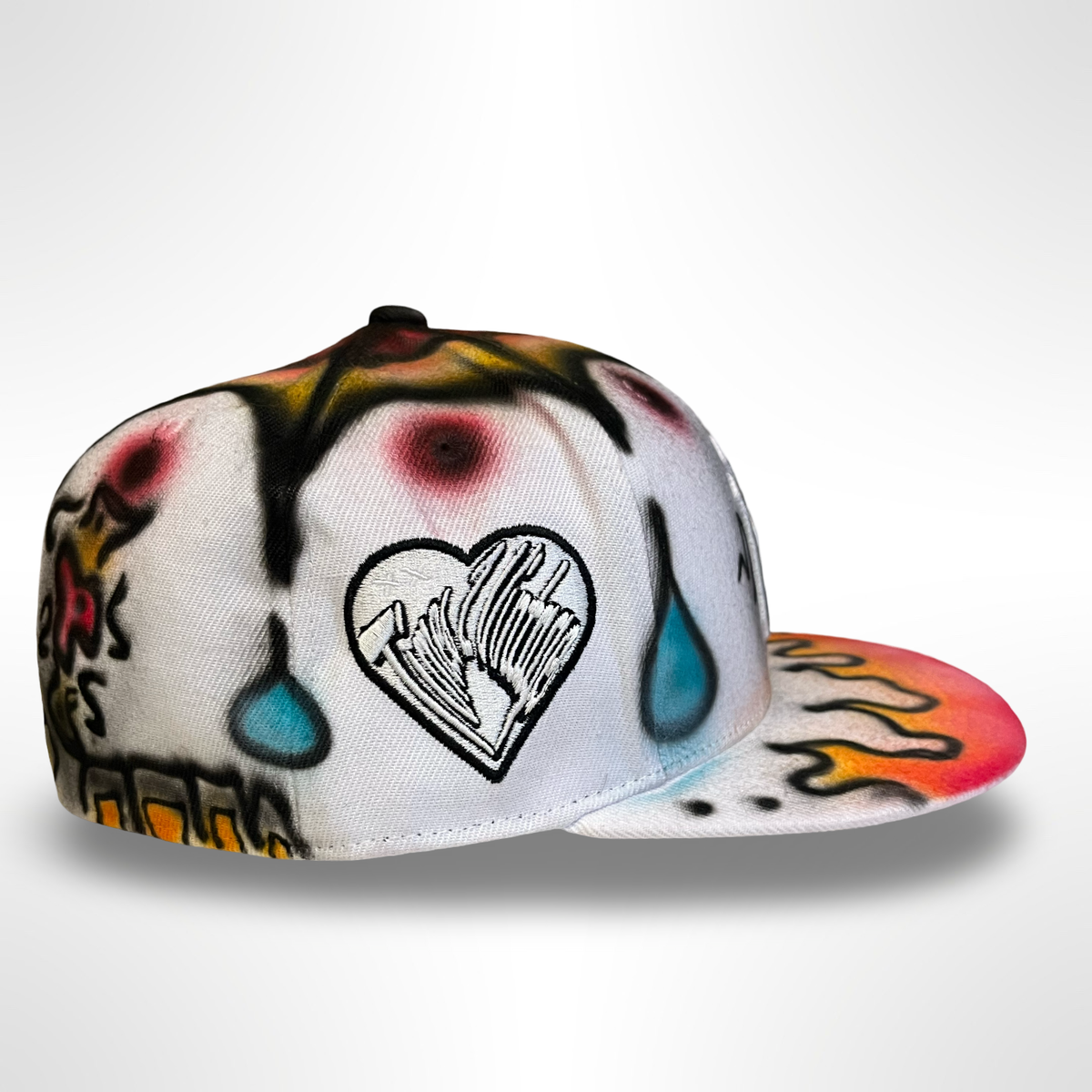Afrobaby Graffiti NY - White Fitted