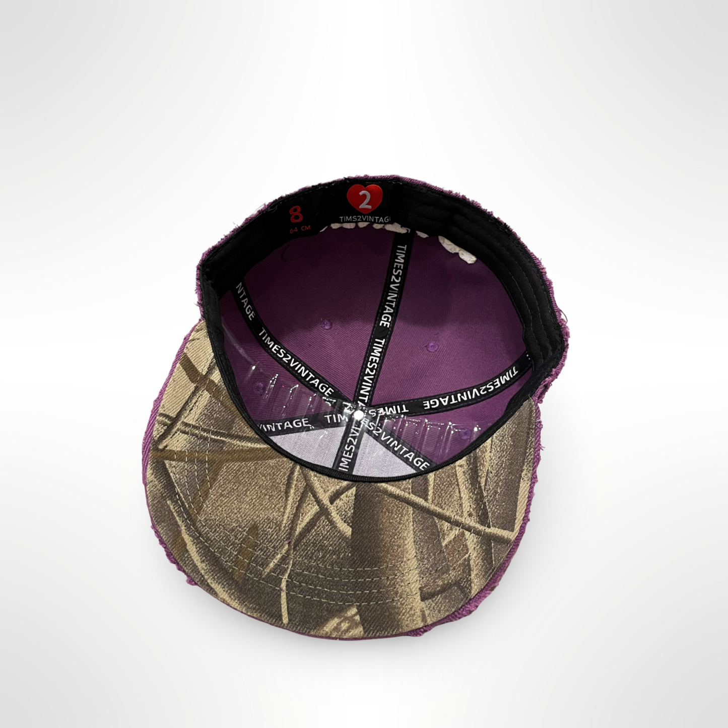 Distressed I Love Houston - Purple Fitted