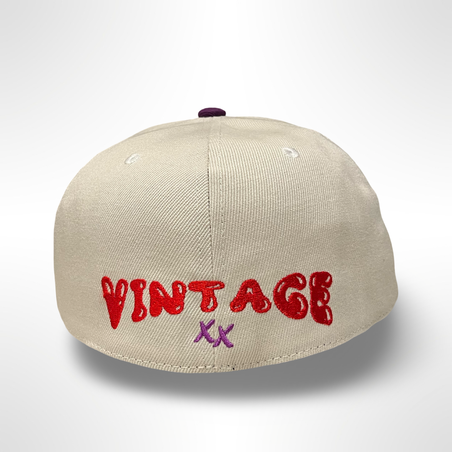 Groovy Marlins - Creme/Purple Fitted