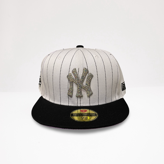 Diamonds Dancing NY - Pinstripe/Black Fitted