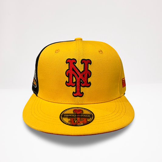 Big Lights Mets - Yellow/Black Fitted