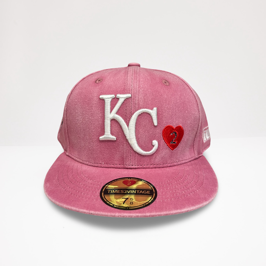 Stonewash Loves KC - Pink Fitted