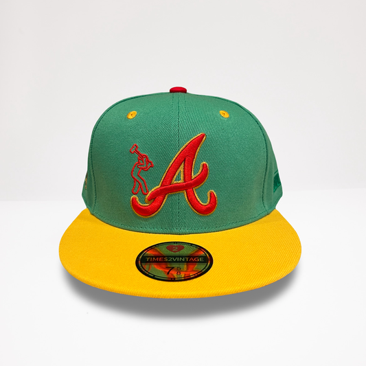 What The Concrete ATL - Green/Yellow Fitted