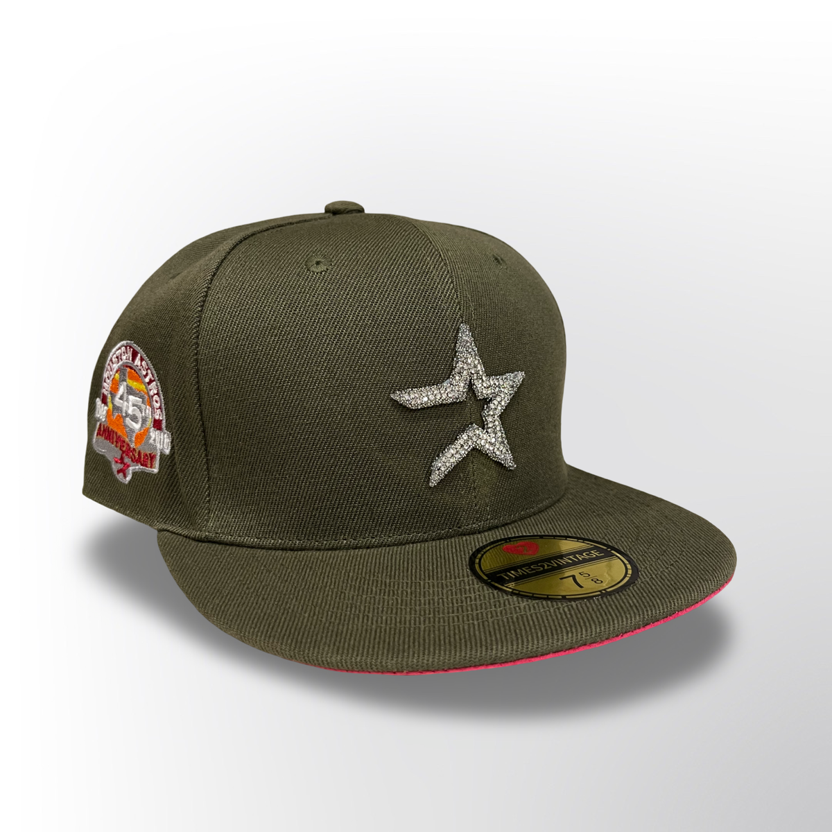 Diamonds Dancing Astros - Olive Green Hat