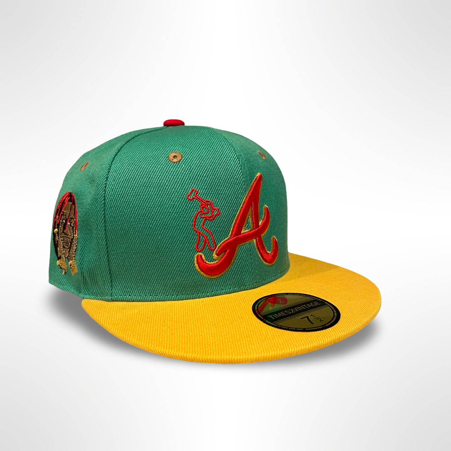 What The Concrete ATL - Green/Yellow Fitted
