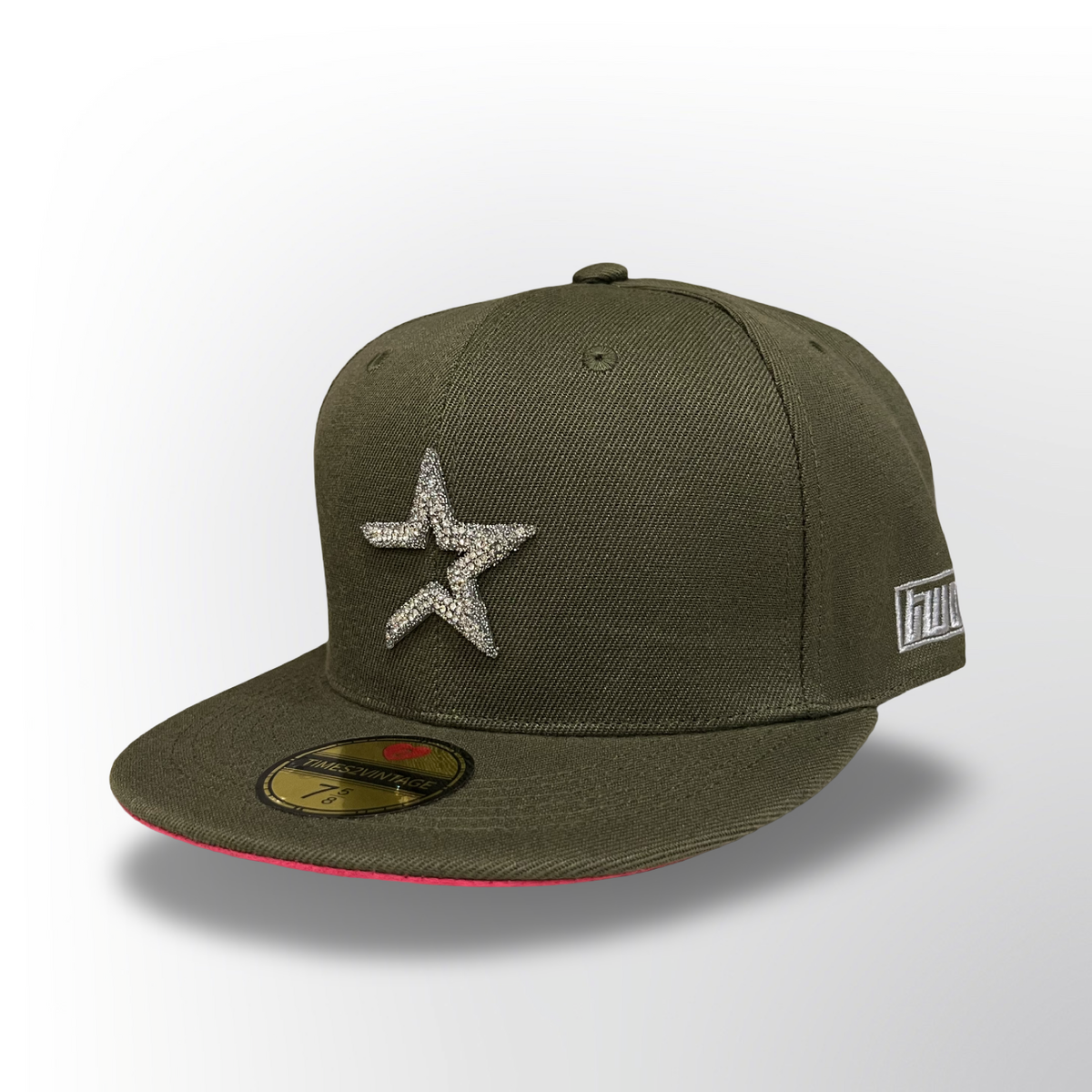 Diamonds Dancing Astros - Olive Green Hat