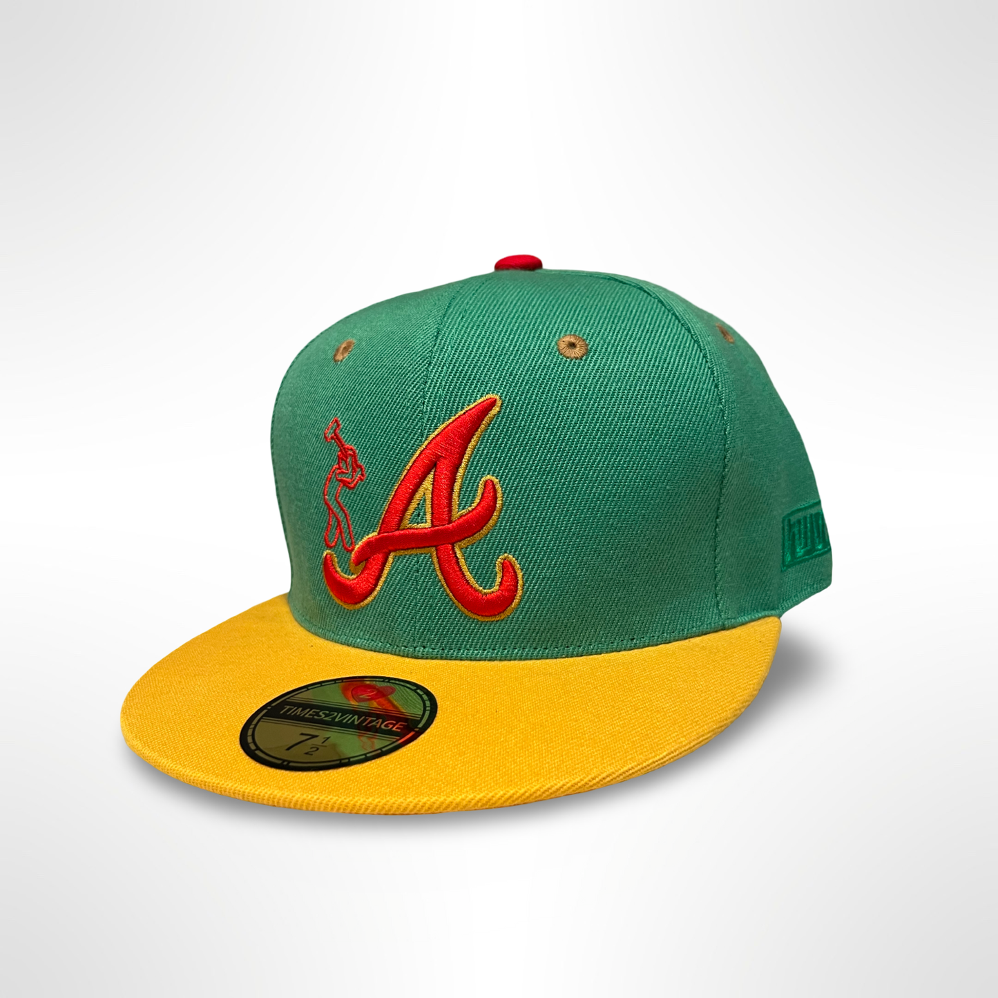 What The Concrete ATL - Green/Yellow Fitted