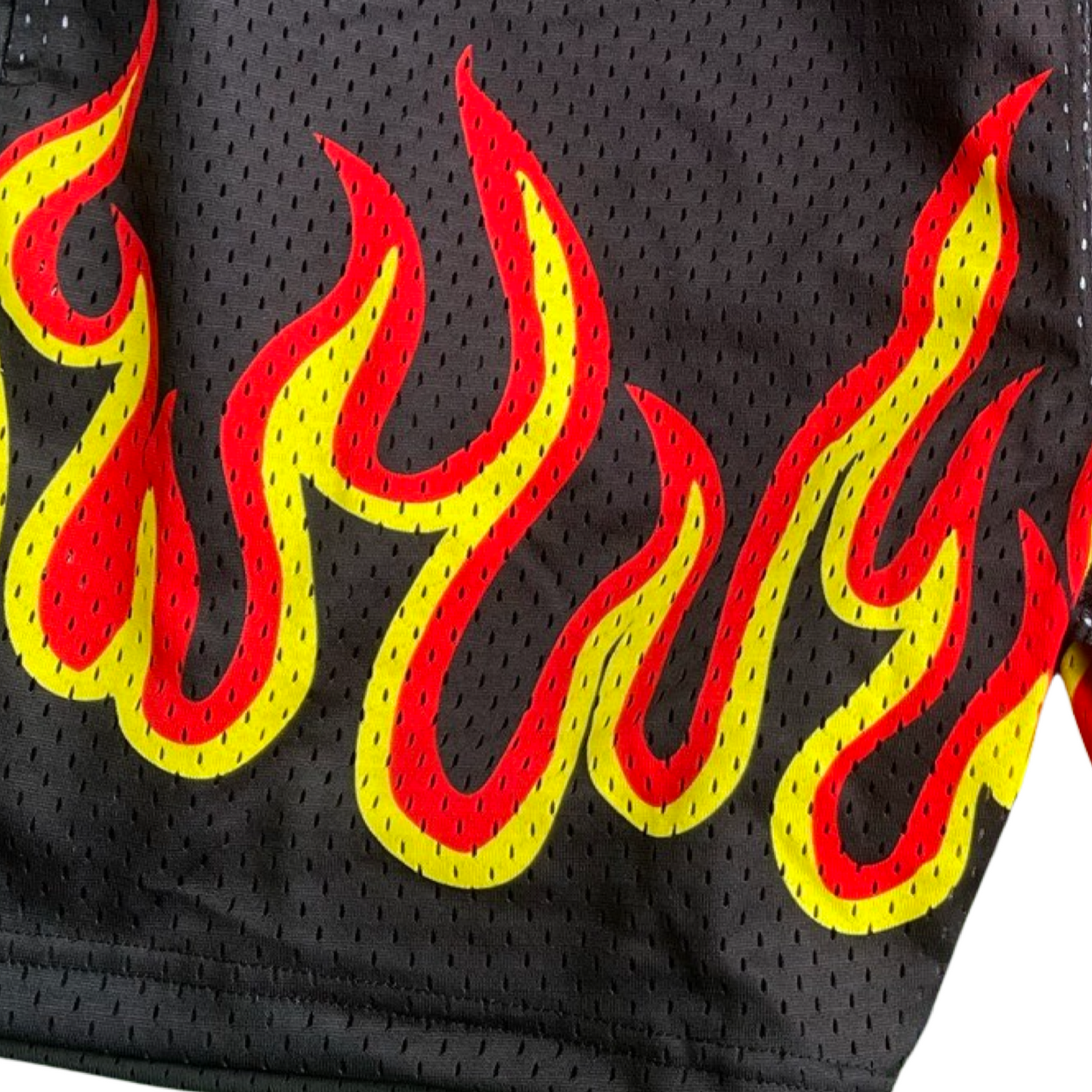 Heat It Up Fire Shorts - Black