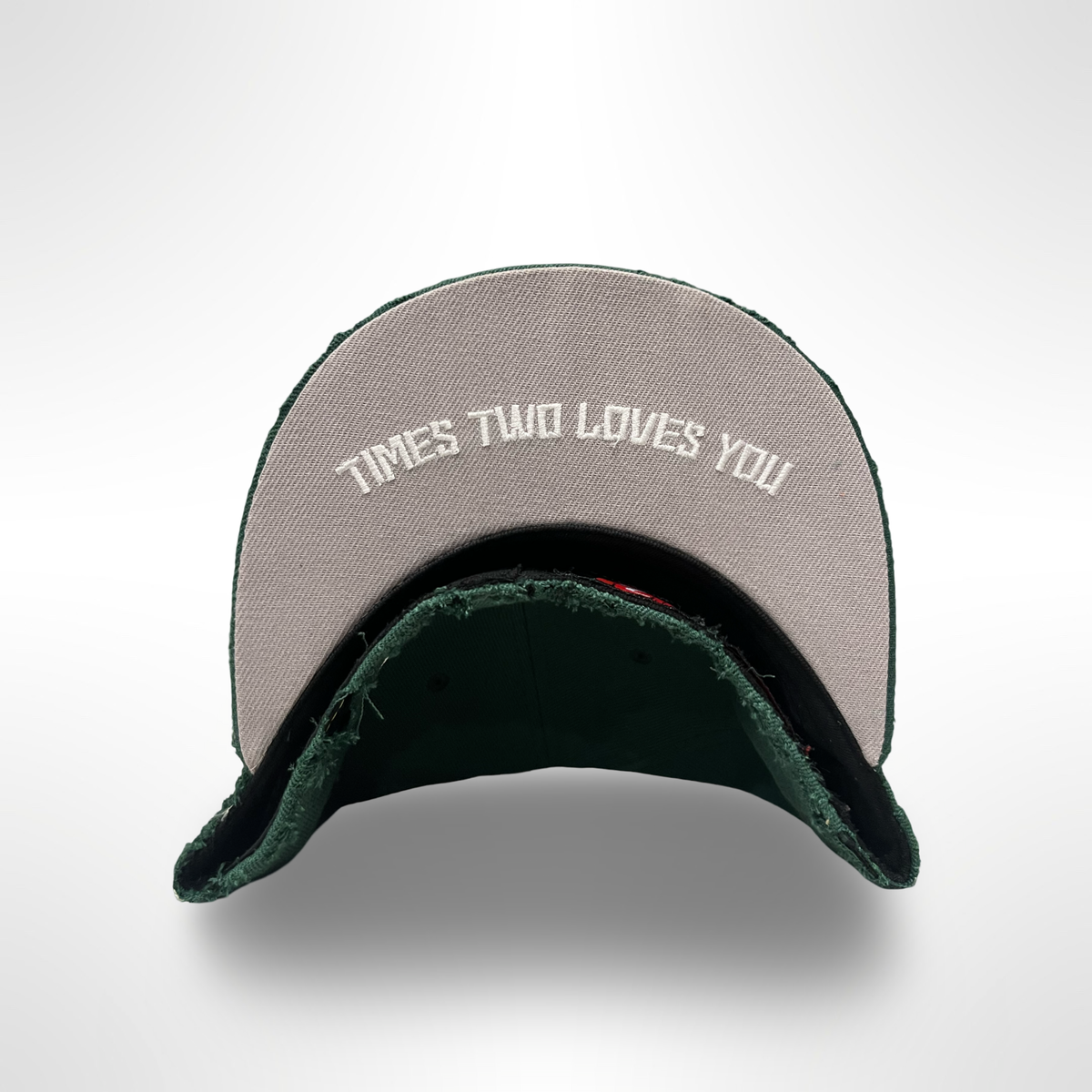 Distressed Be Alert Cubs - Green Fitted