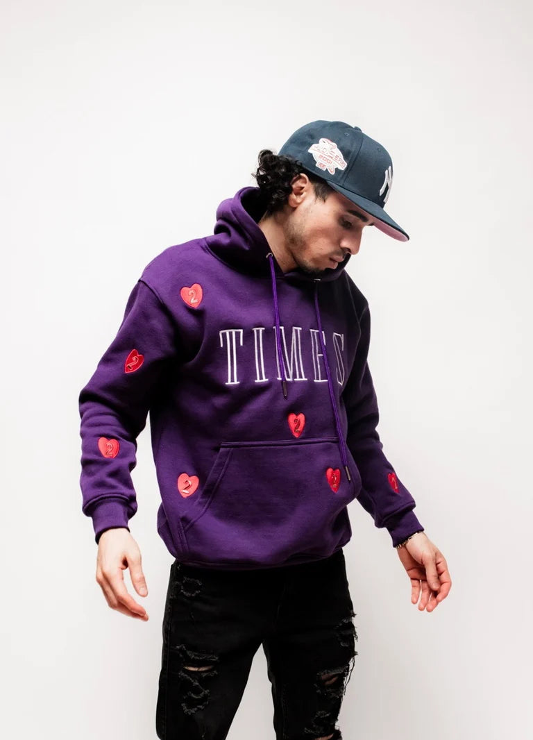 Heart 2 Heart Hoodie - Purple