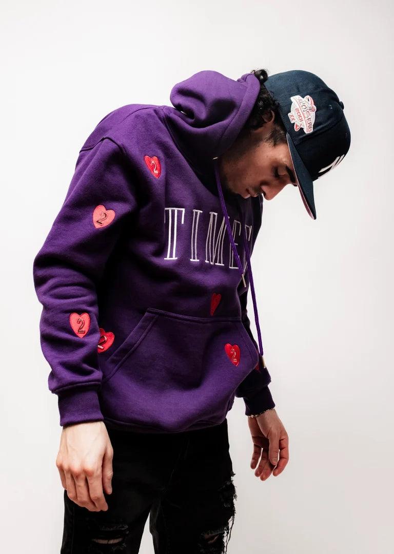 Heart 2 Heart Hoodie - Purple