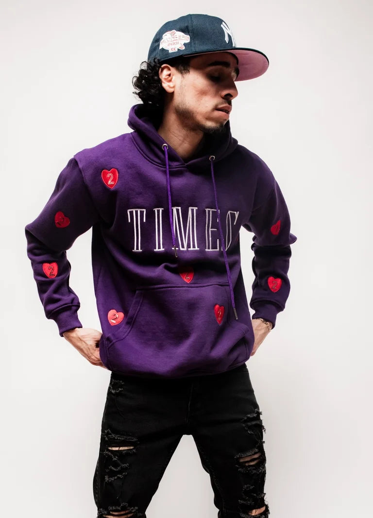 Heart 2 Heart Hoodie - Purple