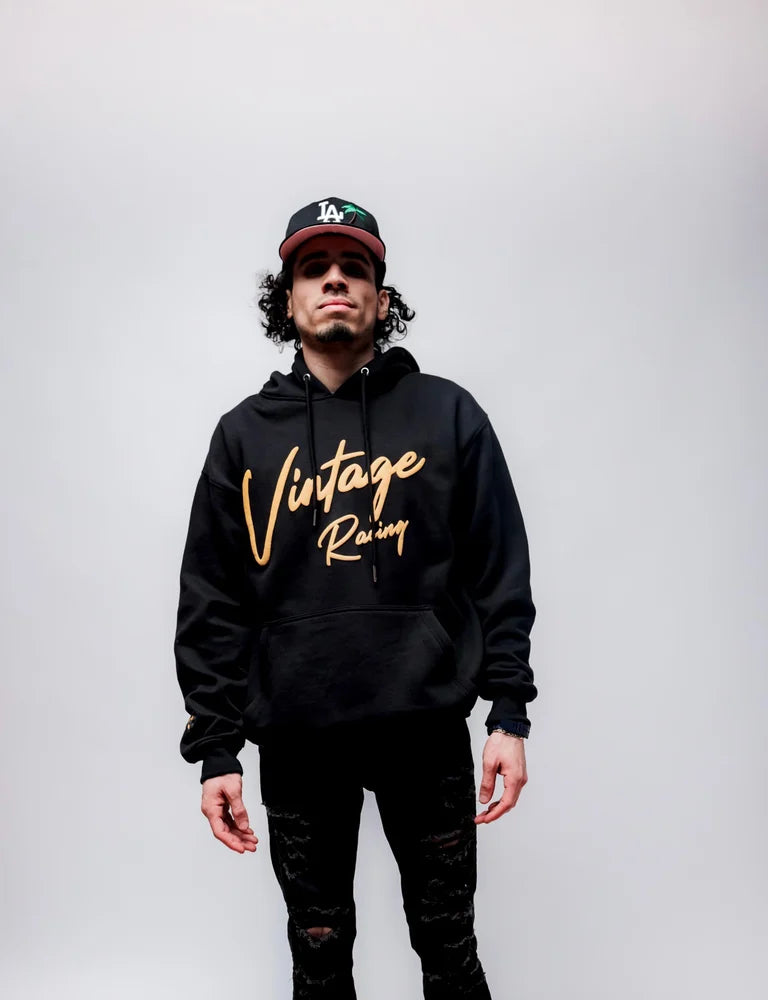 Racing Vintage Hoodie - Black